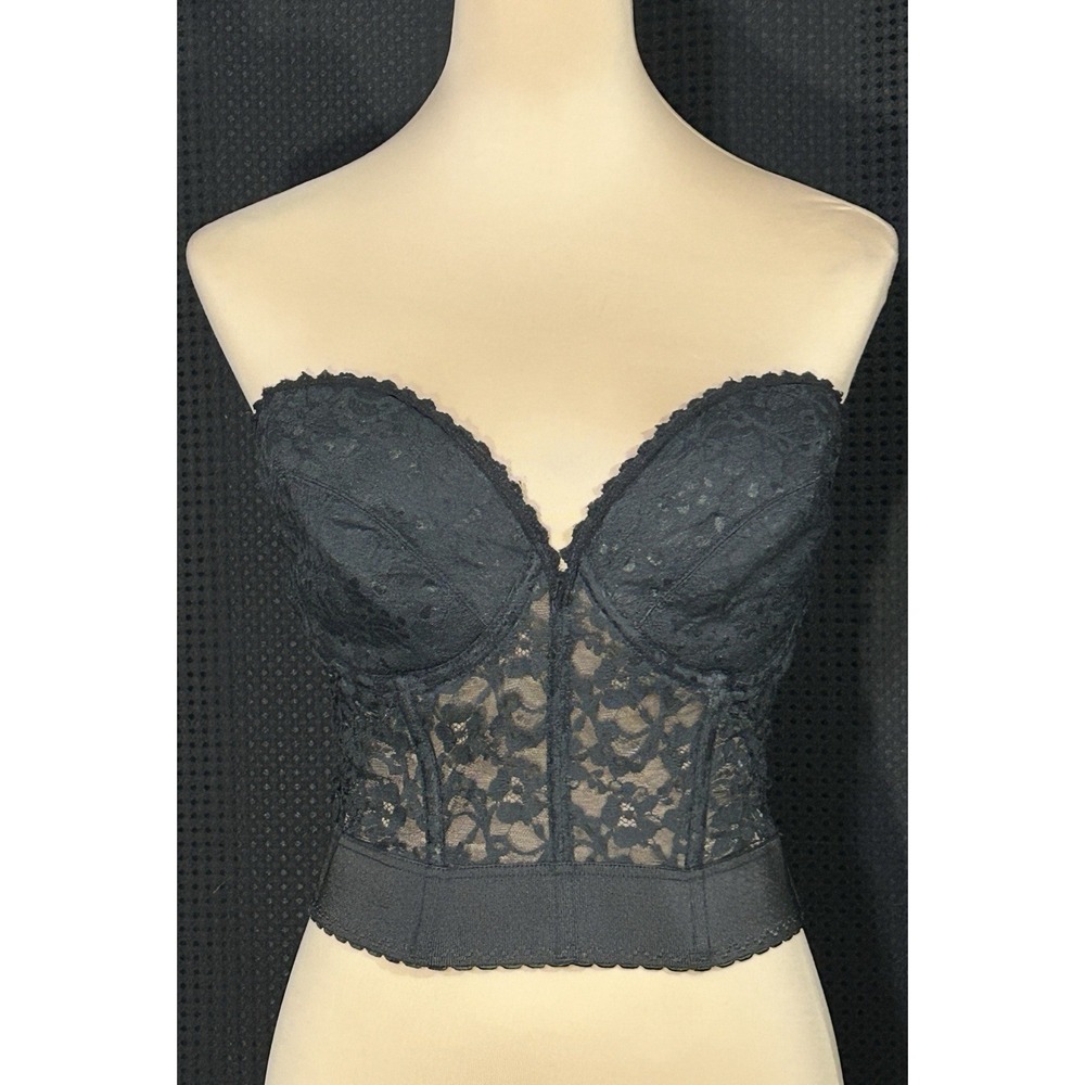Vintage Frederick's Of Hollywood Lace Bustier Corset Wedding Shapewear 40D Fairy